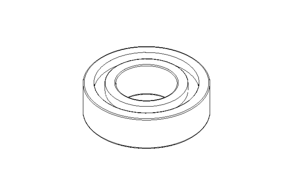 Roulem. rainuré à billes 6003 2RS 17x35