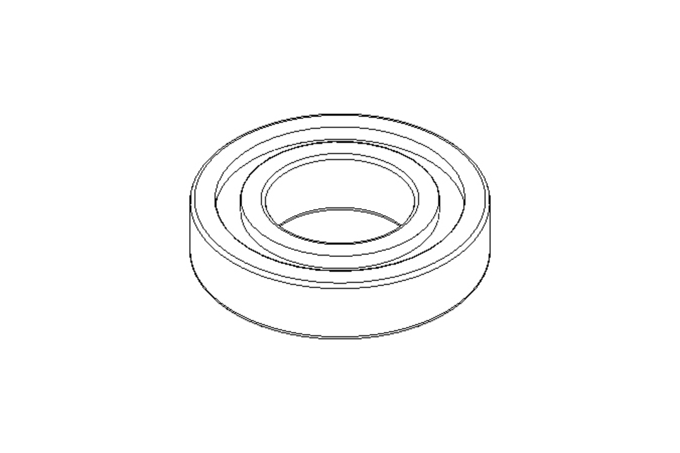 Deep groove ball bearing 6208 NR 40x80