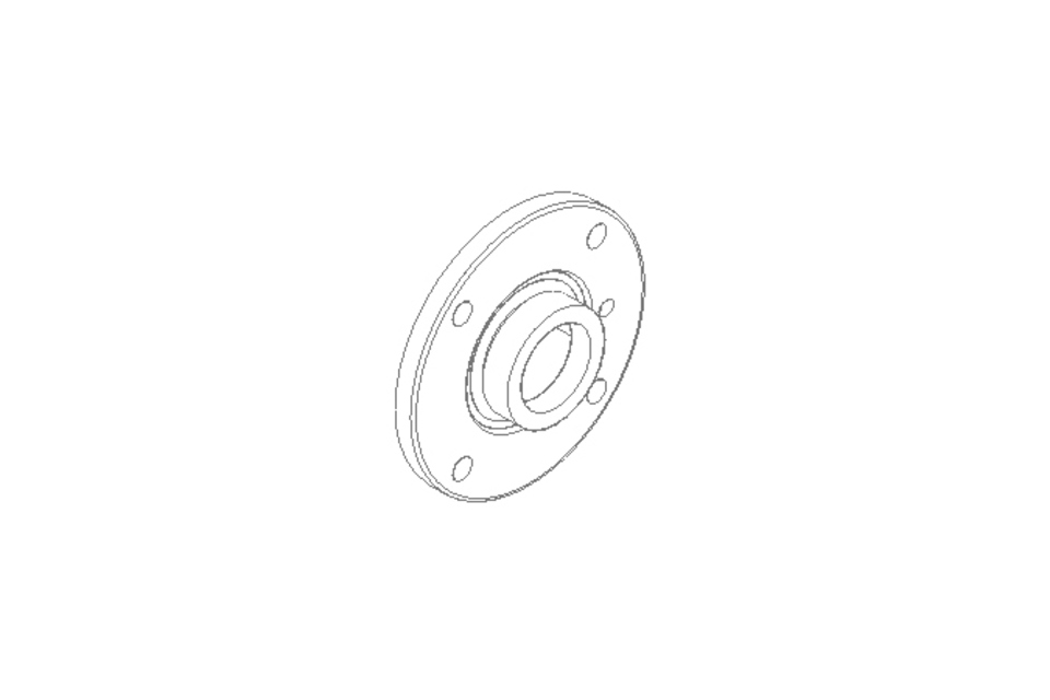 Flange bearing PME FA125.8 50x165x43.7