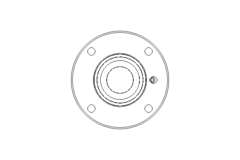 Flange bearing RME FA125.8 40x145x56.3