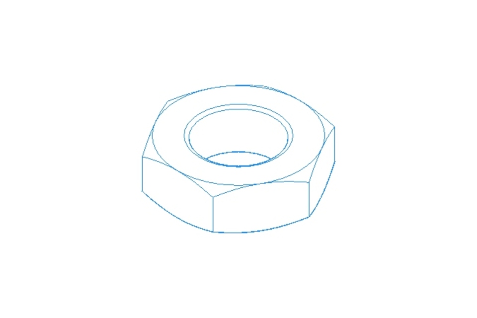 Hexagon nut M16 St-Zn DIN439