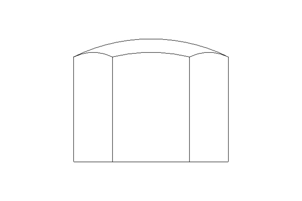 Hexagon cap nut M5 A2 DIN917