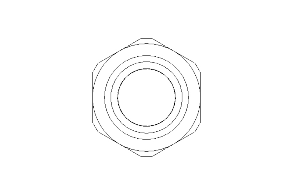 Hexagon weld nut M12 ST DIN929