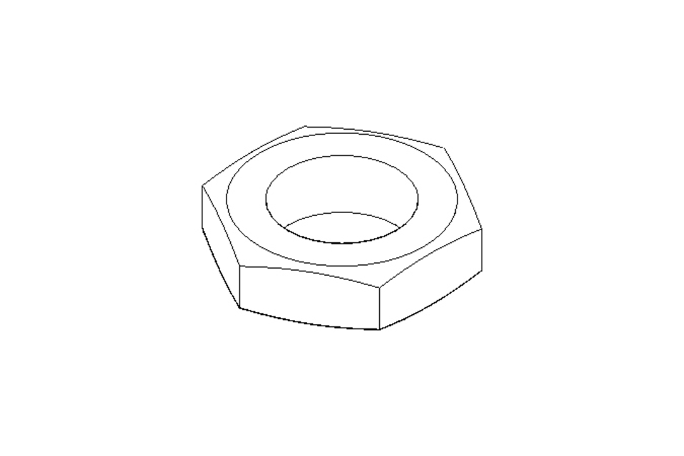 Hexagon nut LH M24x2 St-Zn DIN936