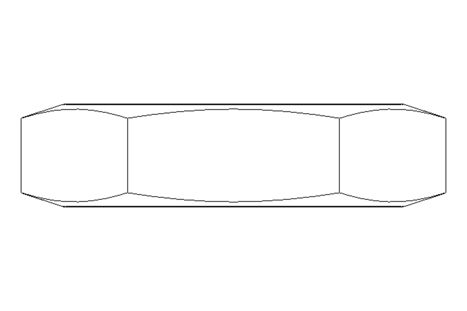 Hexagon nut LH M24x2 St-Zn DIN936