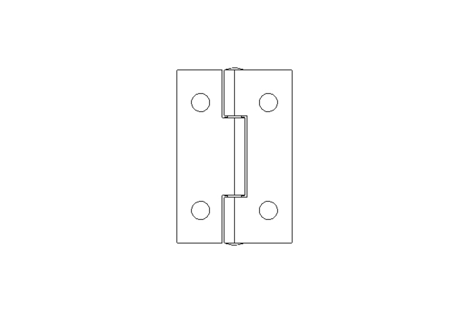 Scharnier 27x40 A2 DIN 7945