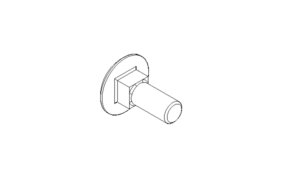 Round head screw M6x16 A2 DIN603