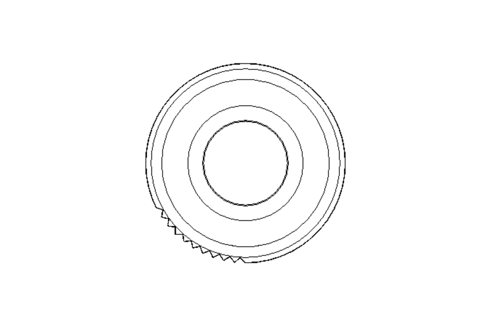 KNURLED SCREW  GN 421  M5 x 10