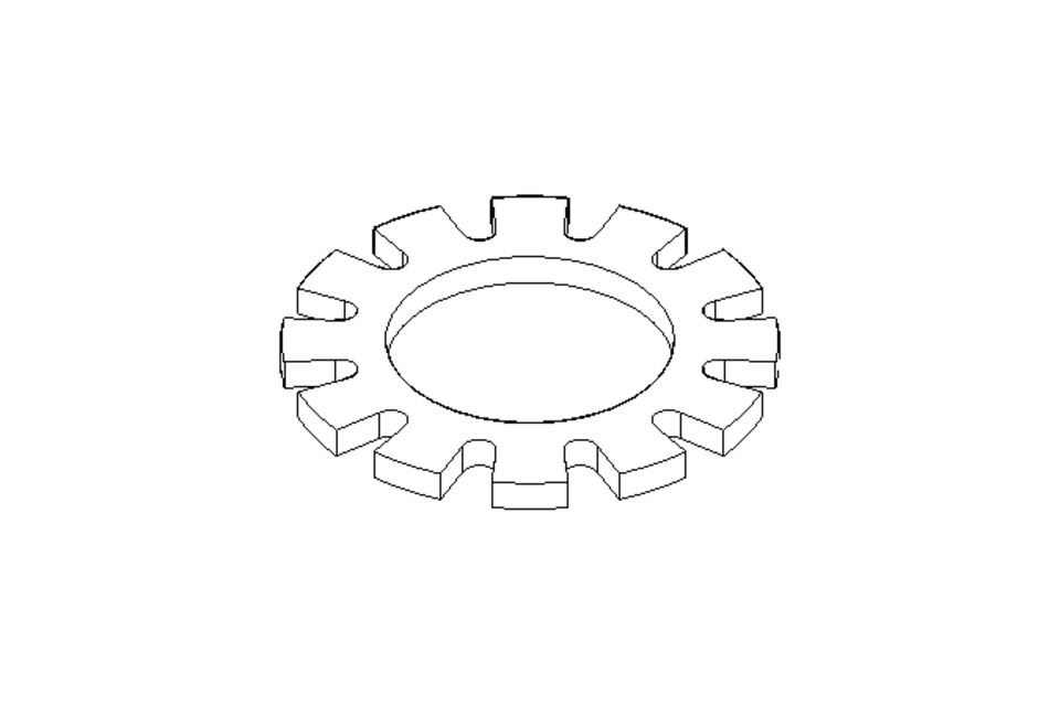 Rondella dentata A 6,4 A2 DIN6797