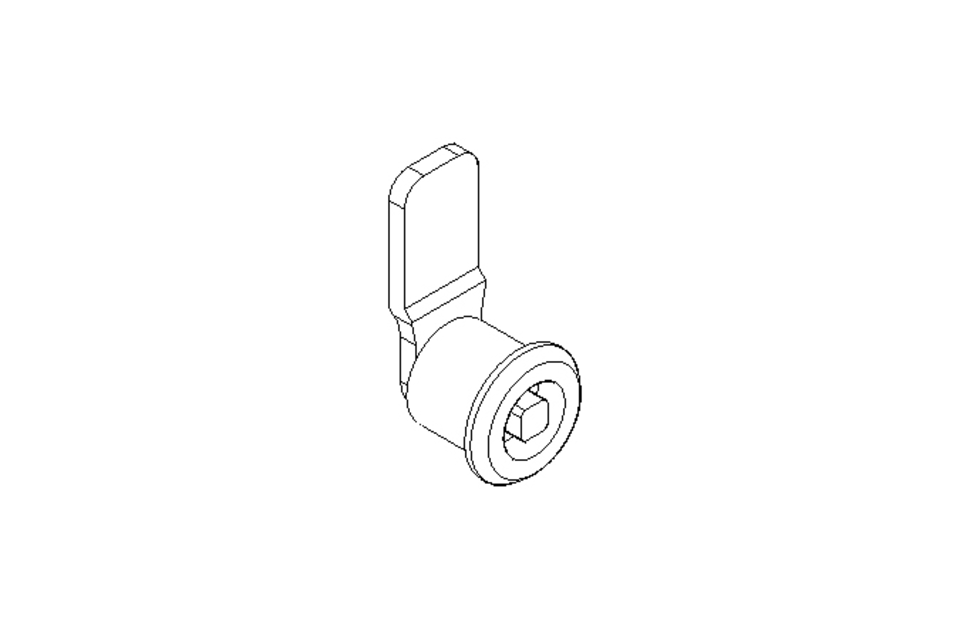 Drehriegel mit Zunge H20 Niro