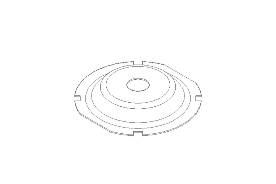 Membrane/diaphragm D=50 L/H=8 EPDM