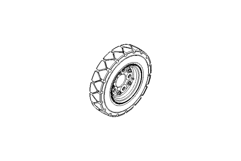 Impell.runn.roto.dis.wheel 400x100 400kg