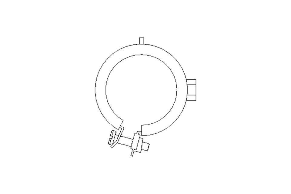 Pipe clamp D=48 B=25