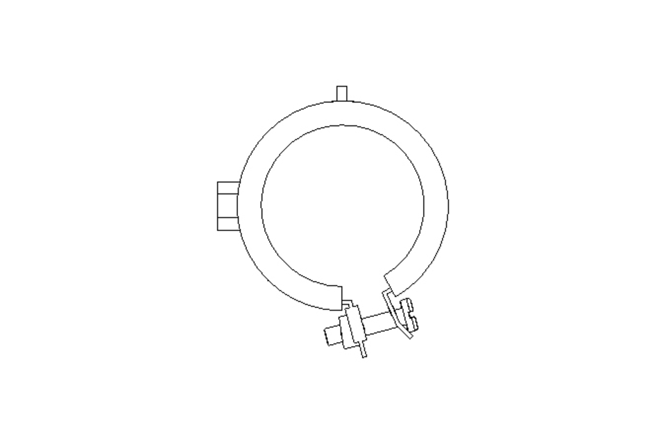 Pipe clamp D=48 B=25