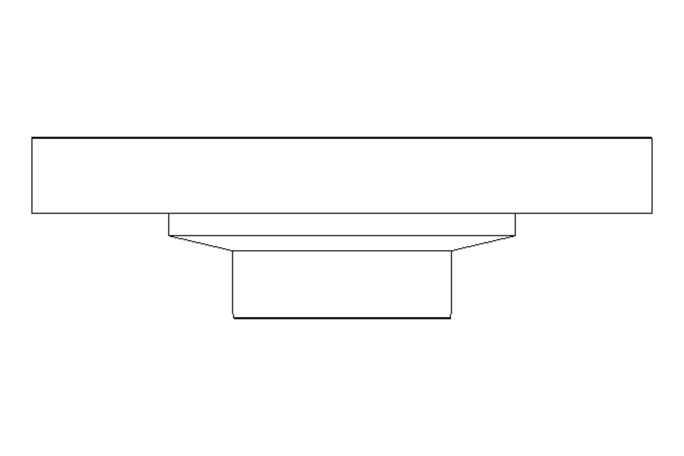 Flansch mit Nut DN 25 1.4404