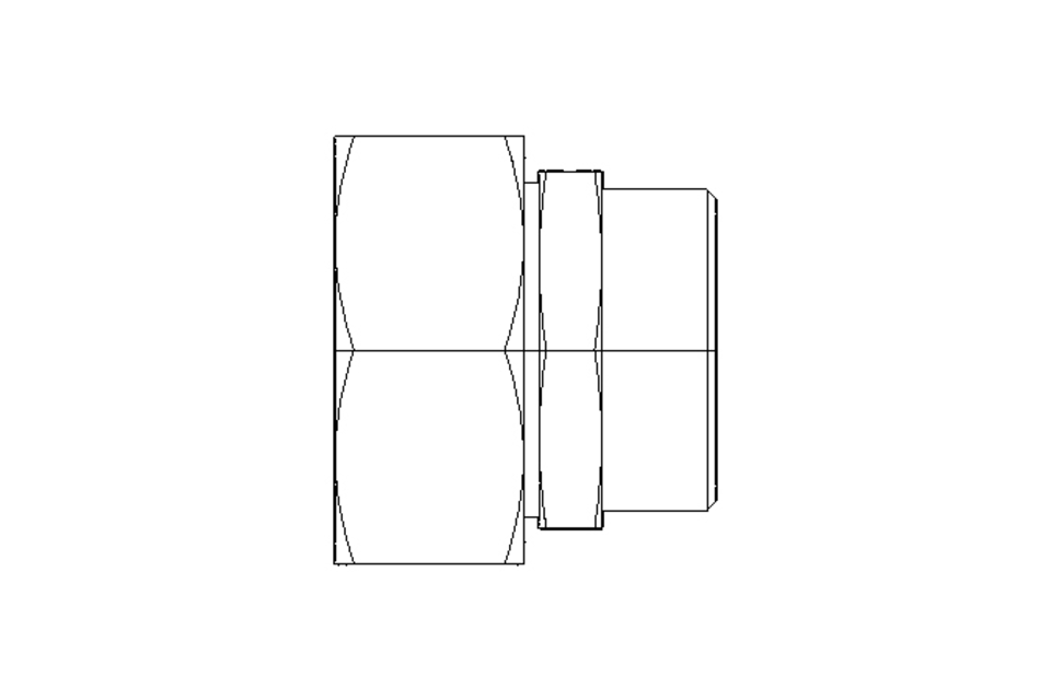 Reducing coupling L 42/35 St-Zn ISO8434