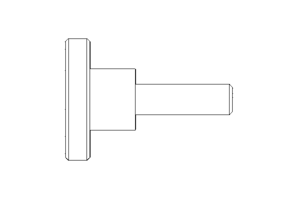 KNURLED SCREW  M 5 X 16 ST DIN 464