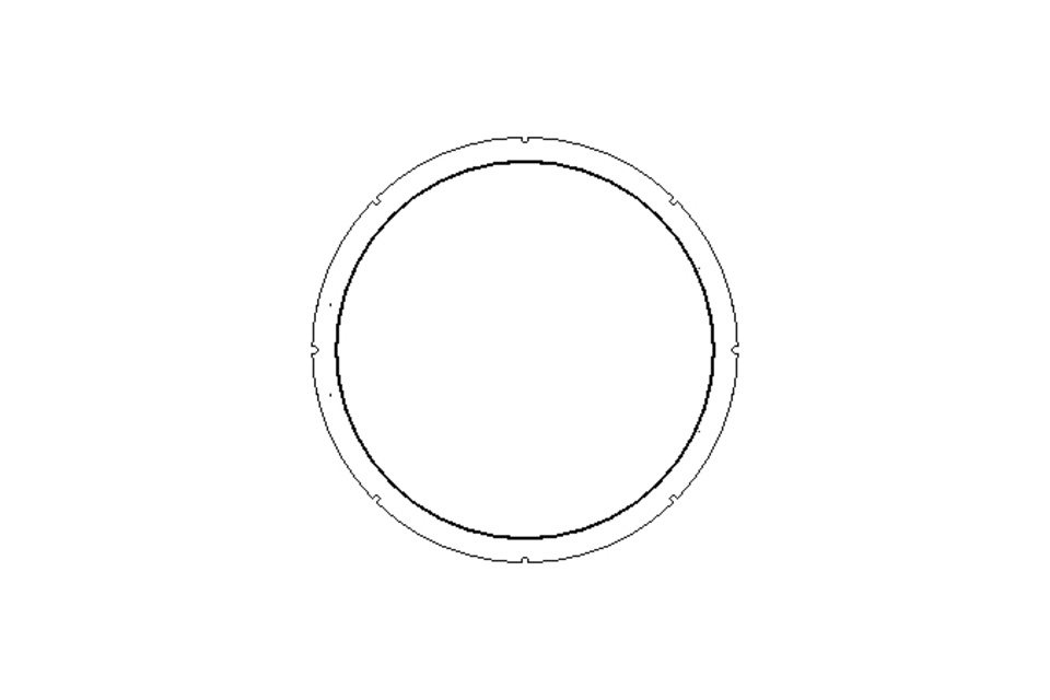 Sealing ring TVY 180x203.4x8.9 PTFE