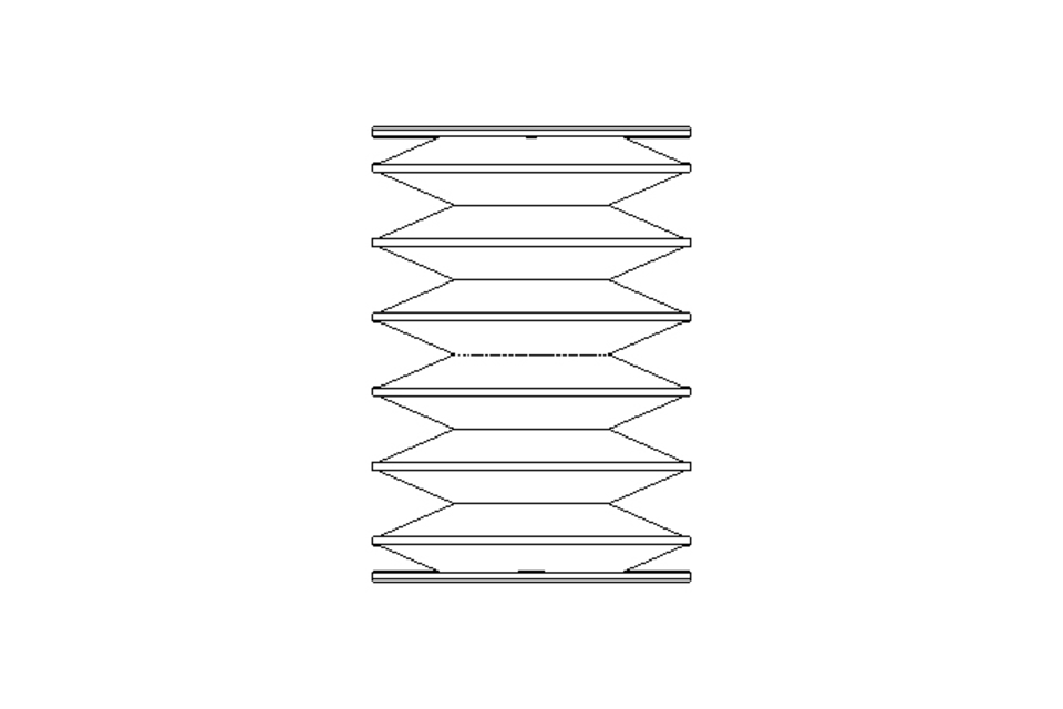 Rubber bellows L=28-146 d=48