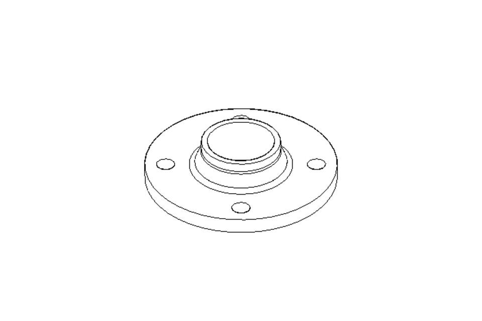 Neck welding flange DN065 PN16 1.4541