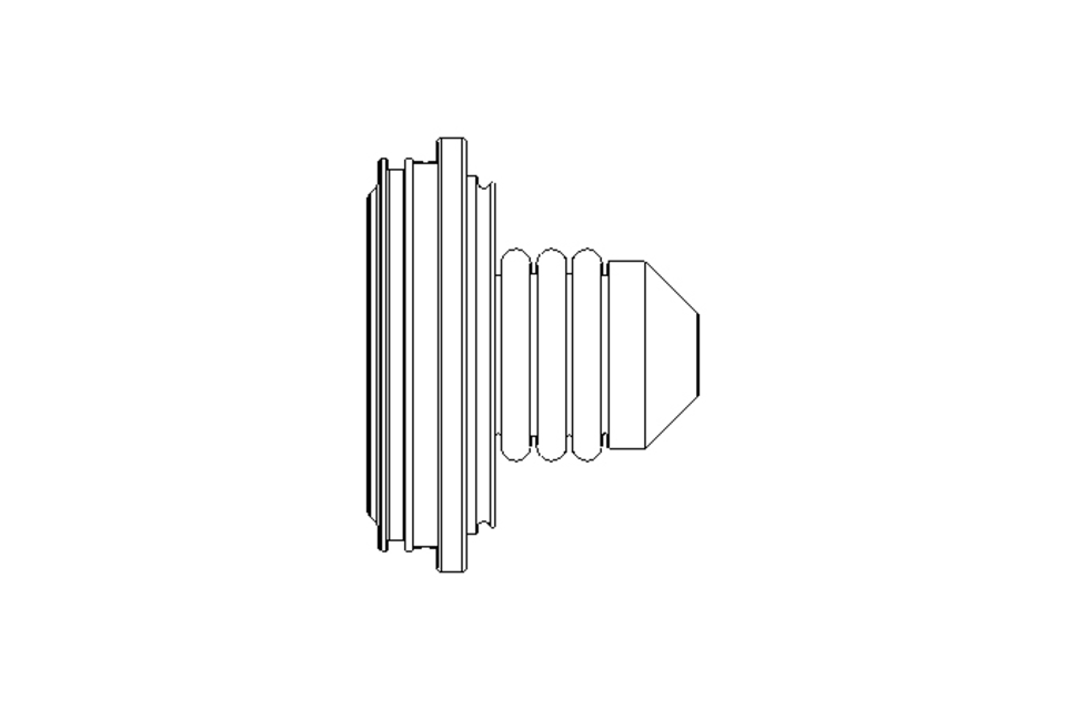 Rubber bellows L=46.2 D=61