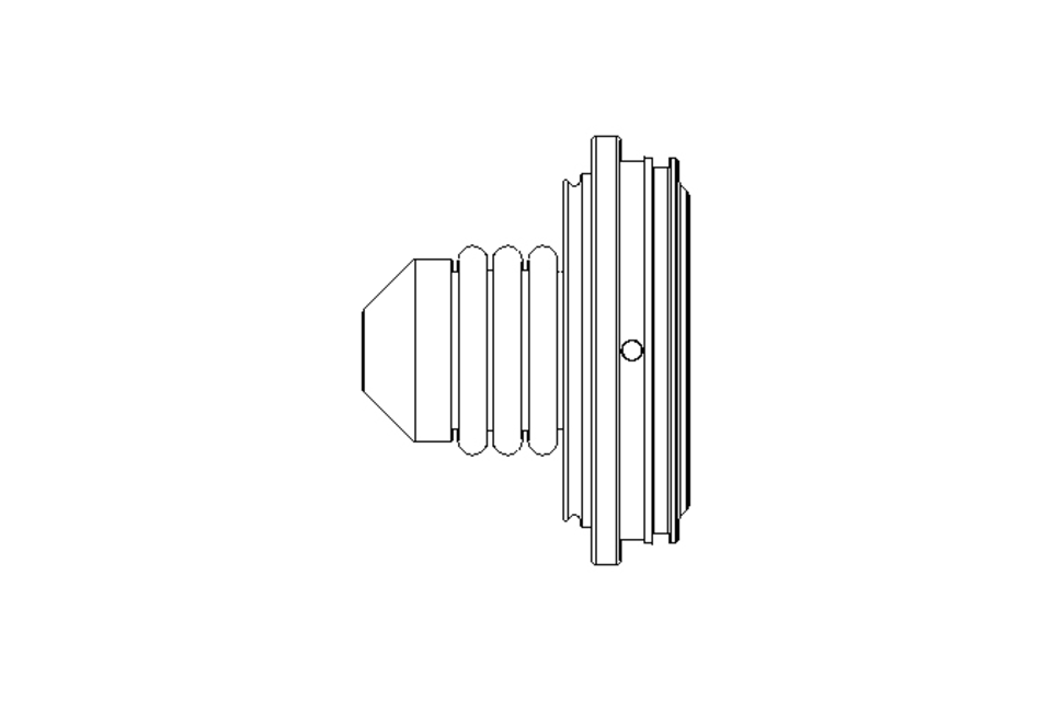 Rubber bellows L=46.2 D=61