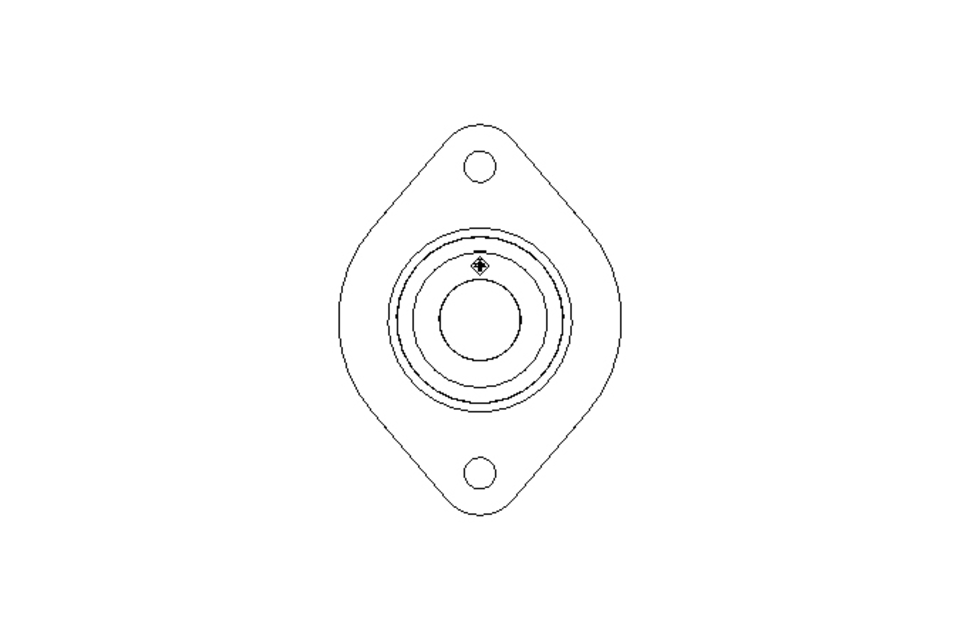 Flange bearing FLCTE 17x58.7x28.6