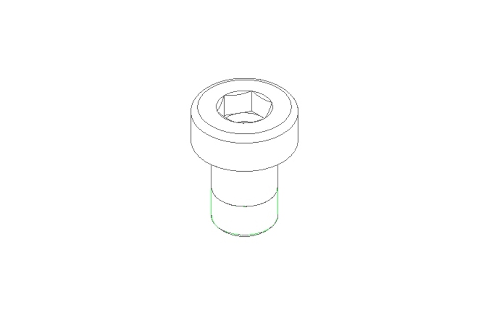 Cap screw M8x12 A2 70 DIN6912