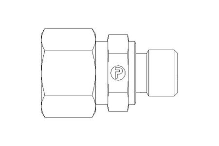 Conexão roscada de tubo L 12 G1/4"