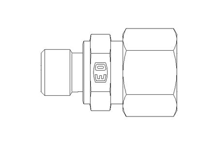 Conexão roscada de tubo L 12 G1/4"