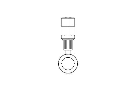 Flap valve, pneum. PN10