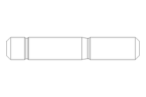 双头螺栓 M10x50 A2 DIN938