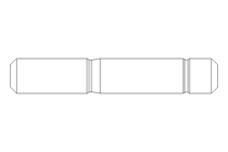 双头螺栓 M10x50 A2 DIN938