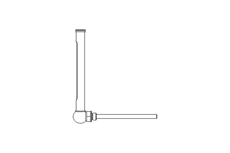 Angle thermometer  0-120°C  R ½"