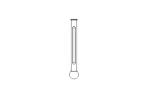 Angle thermometer  0-120°C  R ½"