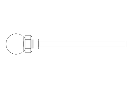 Angle thermometer  0-120°C  R ½"